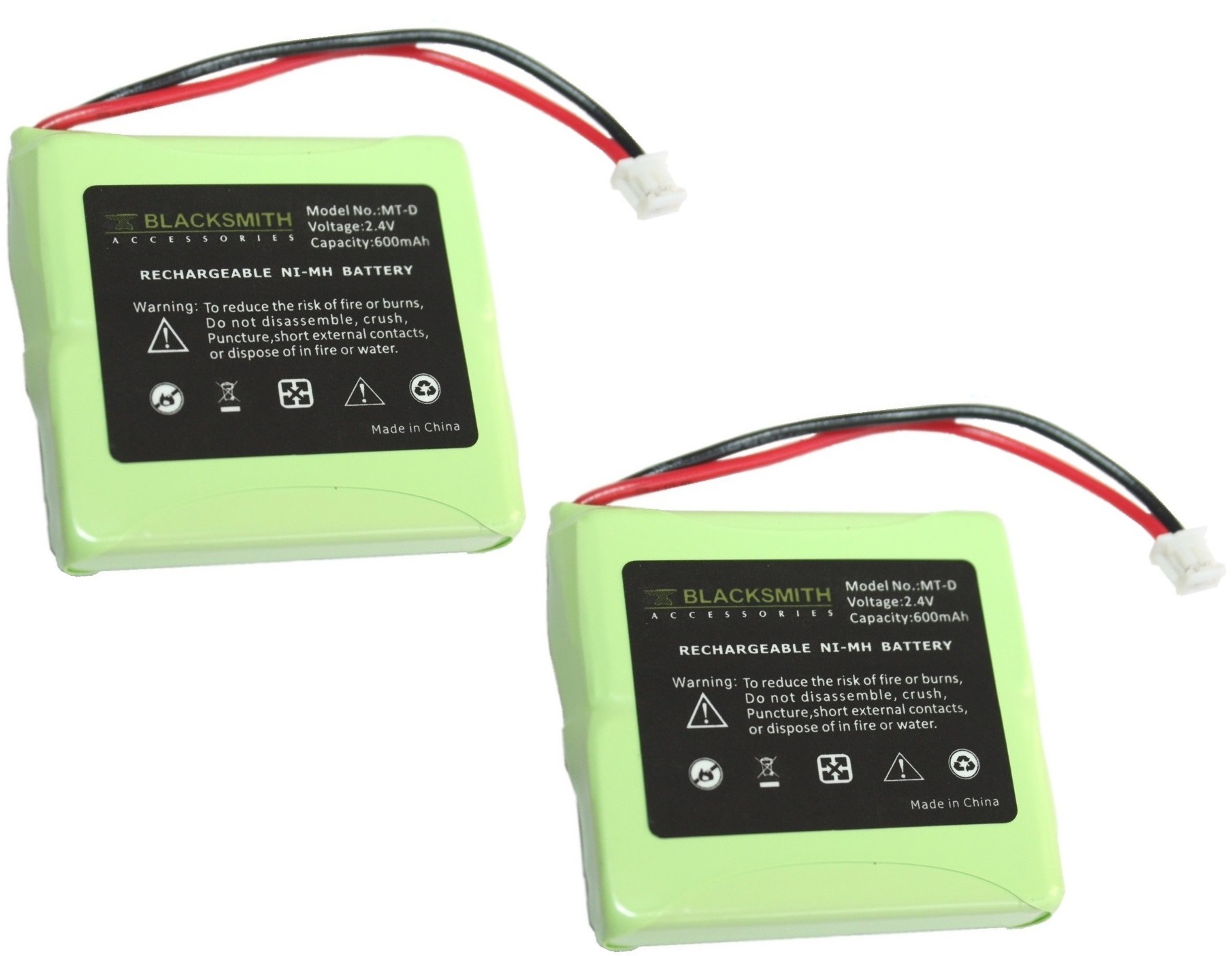 Batteria Sostitutiva Per Telefono Audioline SLIM DECT 500 - NiMH 2.4V 500mAh