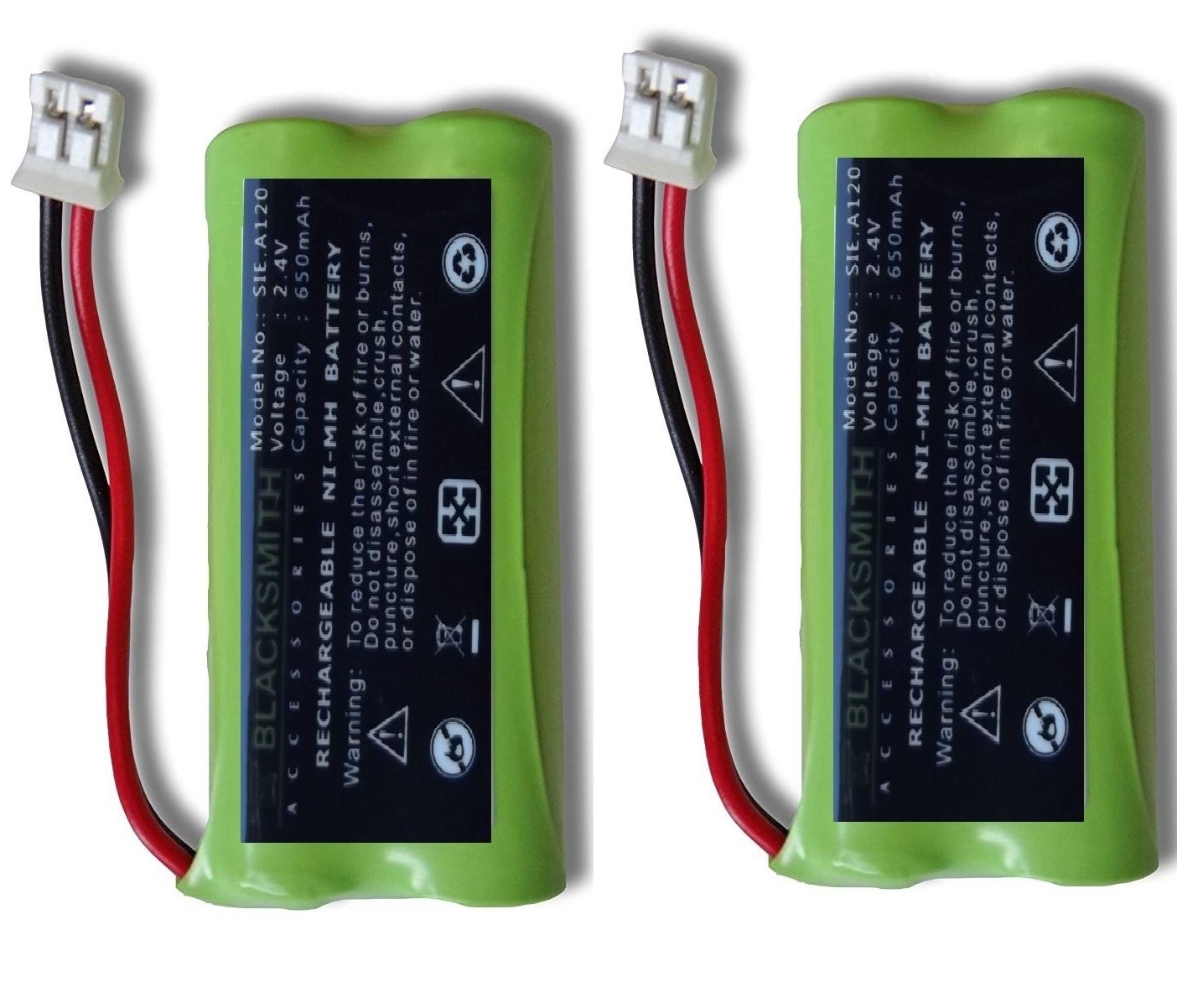 2X Blackcell Battery for Siemens Gigaset A12 A14 A120 A140 A145