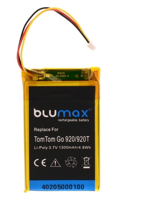 1300 mAh Batterie pour TomTom GO 740//GO 920//GO 920 T Navigation Batterie Accu